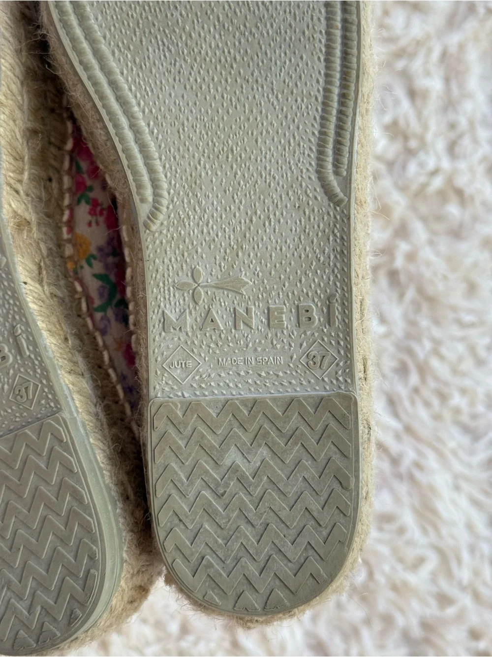 LoveShackFancy x Manebi Fruity Punch Floral Platform Espadrilles EU 37